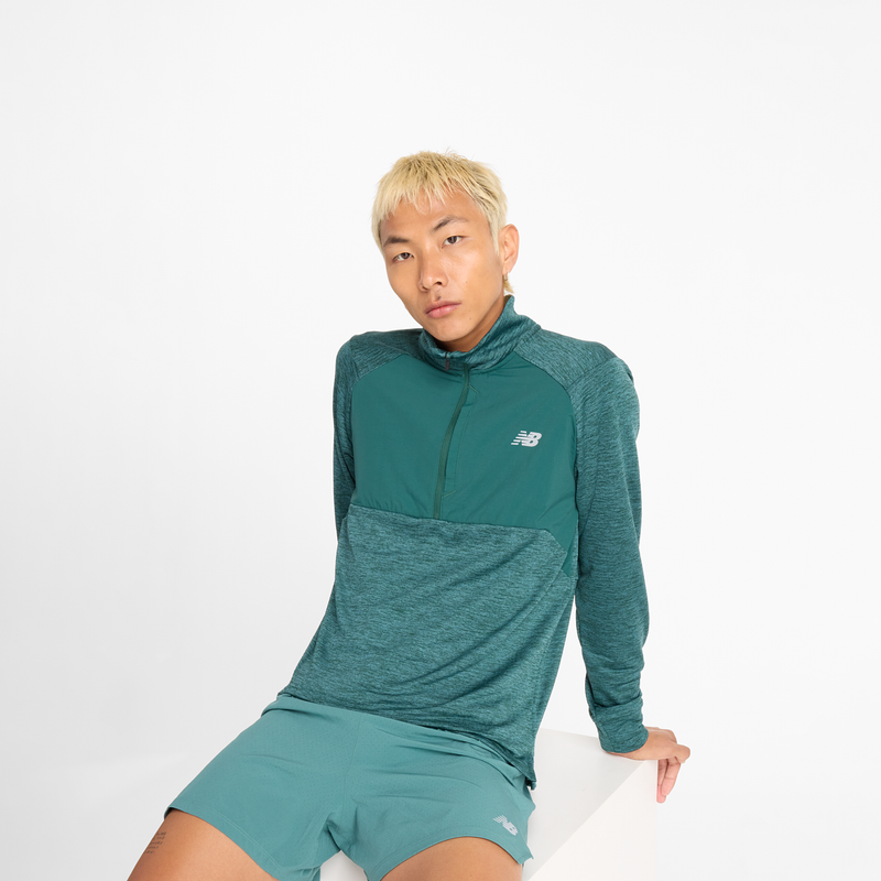 Laden Sie das Bild in Galerie -Viewer, {Athletics Heat Grid 1/2 Zip