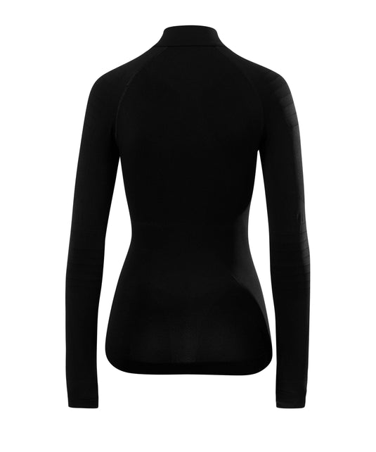 Damen Langarmshirt Zip warm