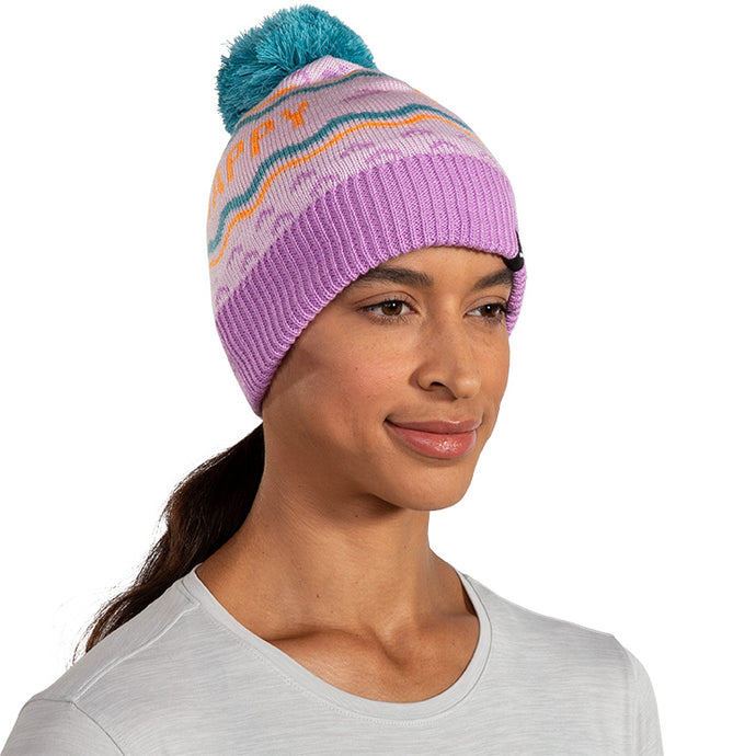 Heritage Pom Beanie Purple