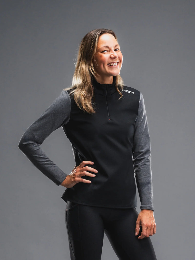 Laden Sie das Bild in Galerie -Viewer, {Womens Tempo! Shield Zip Neck
