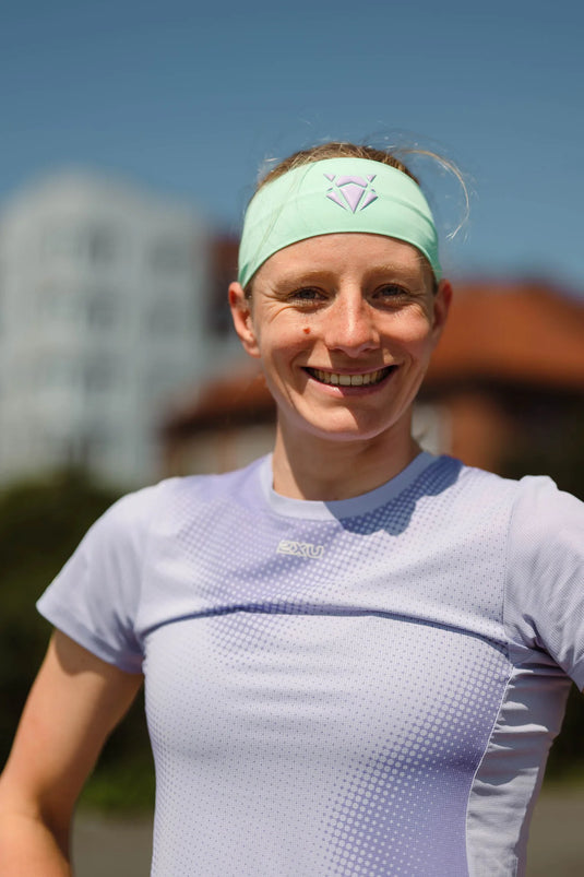 Lightweight Headband Narrow Mint Purple