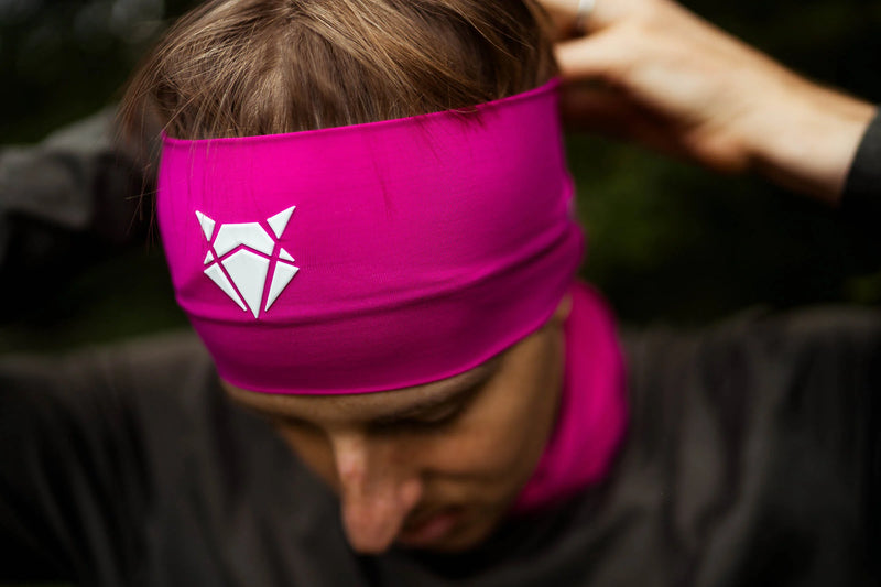 Laden Sie das Bild in Galerie -Viewer, {Headband Wide Magenta White
