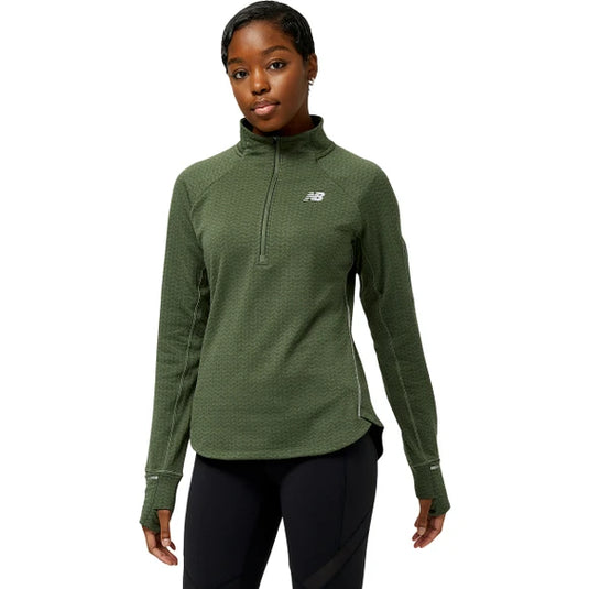 Lady Run Heat Grid Half Zip