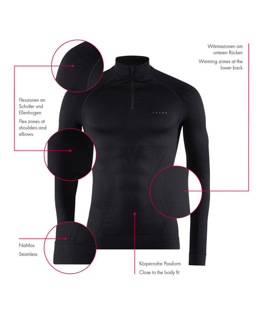 Langarmshirt Zip Extra Warm