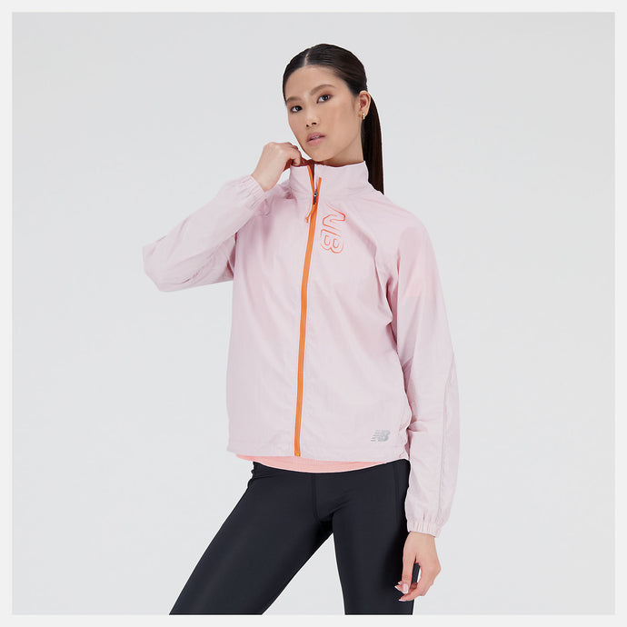 Lady Printed Impact Run Light Pack Jacket