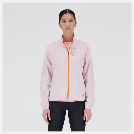 Lady Printed Impact Run Light Pack Jacket